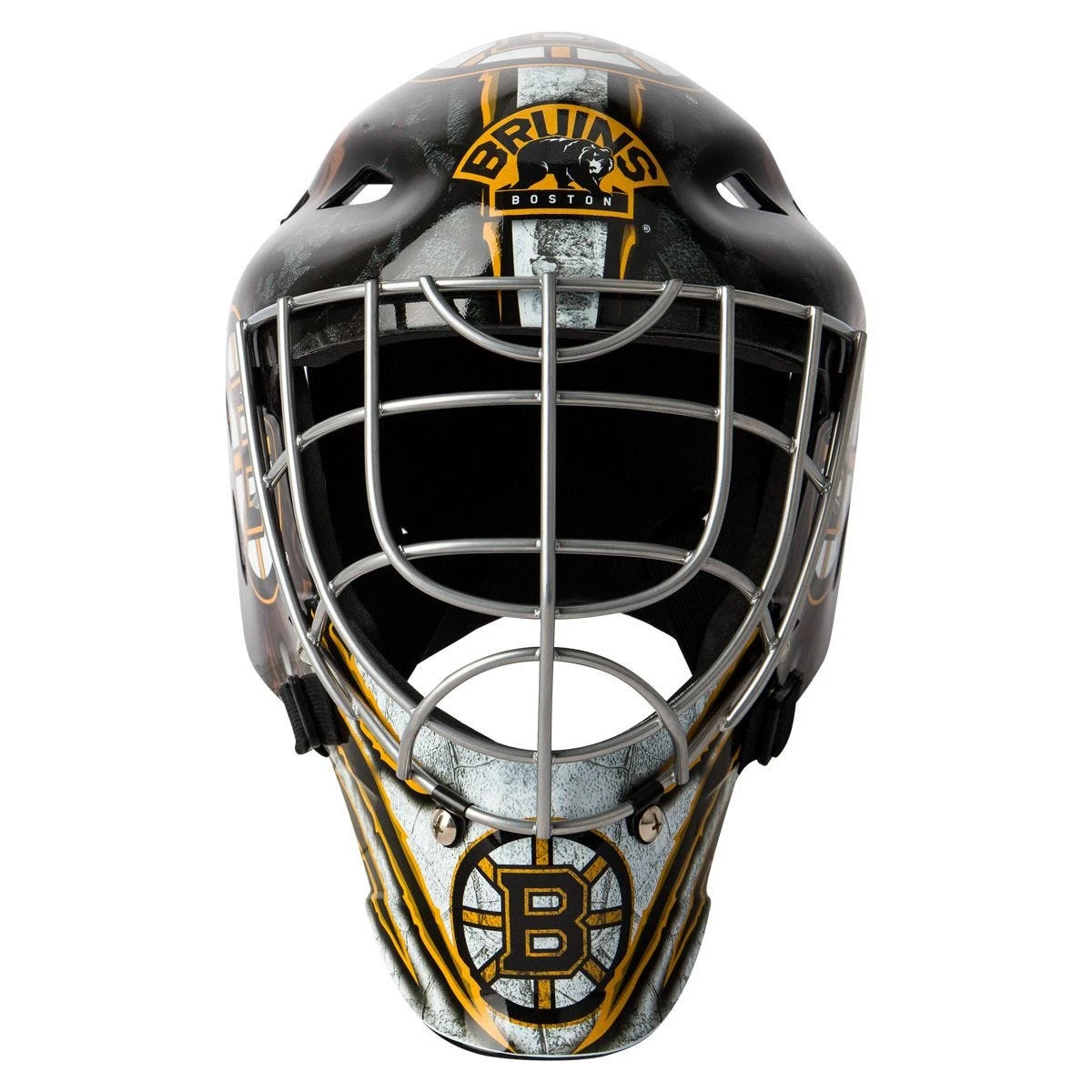 Franklin GFM 1500 Boston Bruins Goalie Face Mask 3 Franklin GFM 1500 Boston Bruins Goalie Face Mask - Image 3