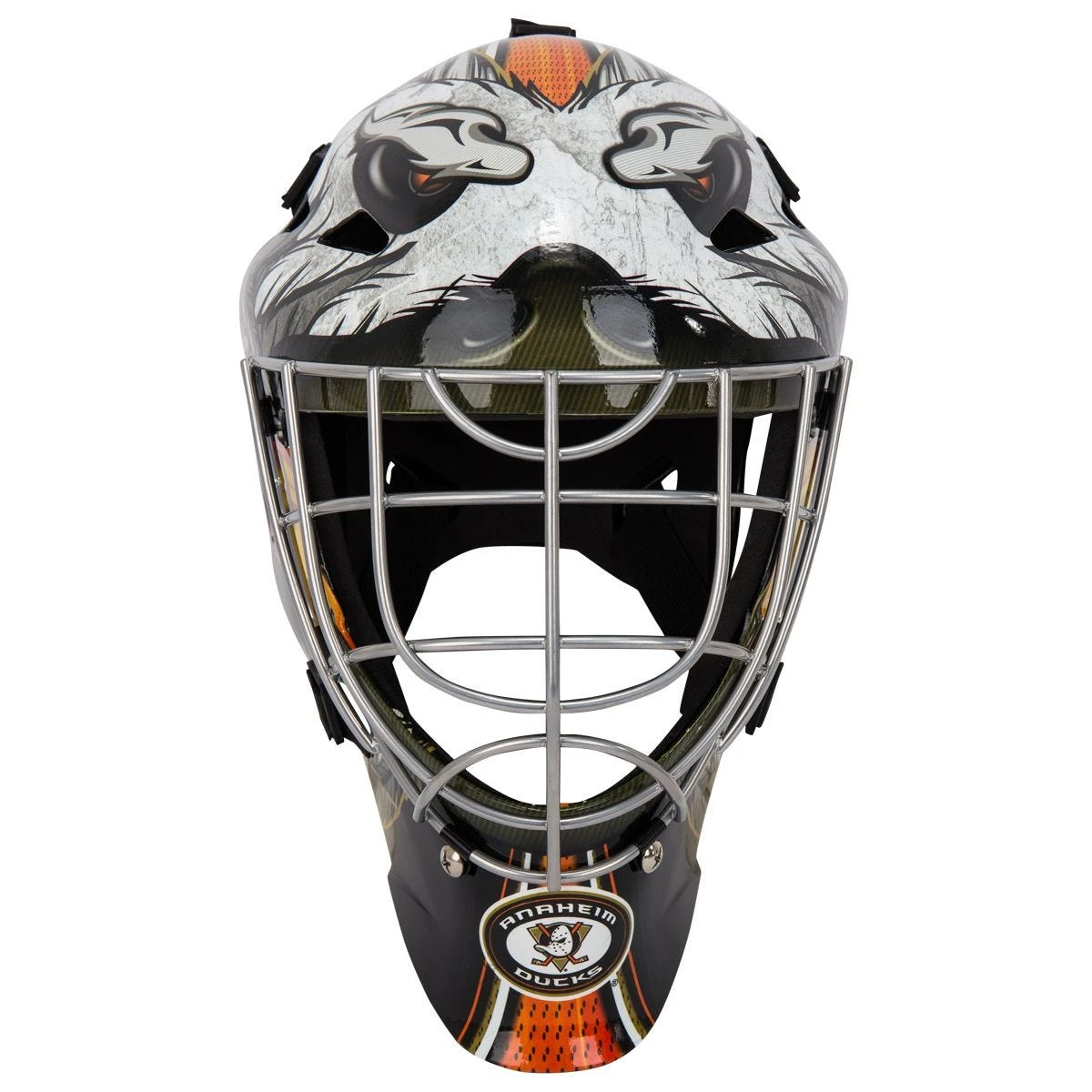 Franklin GFM 1500 Anaheim Ducks Goalie Face Mask 3 Franklin GFM 1500 Anaheim Ducks Goalie Face Mask - Image 3