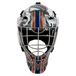 Franklin GFM 1500 New York Rangers Goalie Face Mask 8 Franklin GFM 1500 New York Rangers Goalie Face Mask -Bauer Shop 025725426621 inset3
