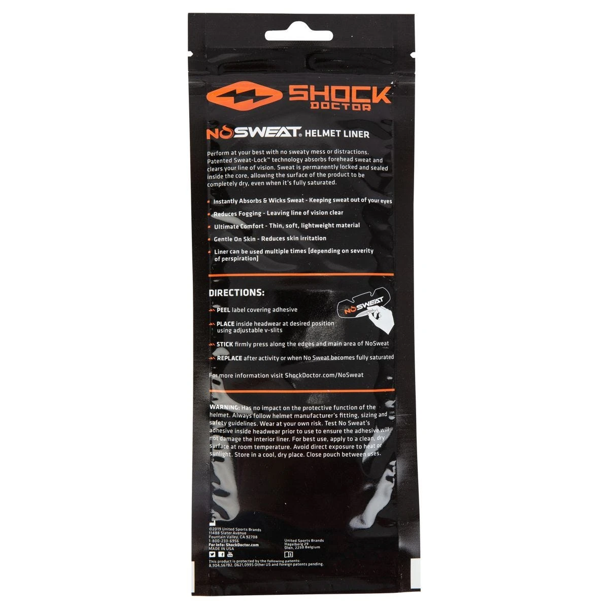 Shock Doctor NoSweat Helmet Sweat Liner - 6 Pack 2 Shock Doctor NoSweat Helmet Sweat Liner - 6 Pack - Image 2