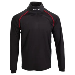 CCM Senior Athletic Fit Long Sleeve Shirt W/Integrated Neck Protection