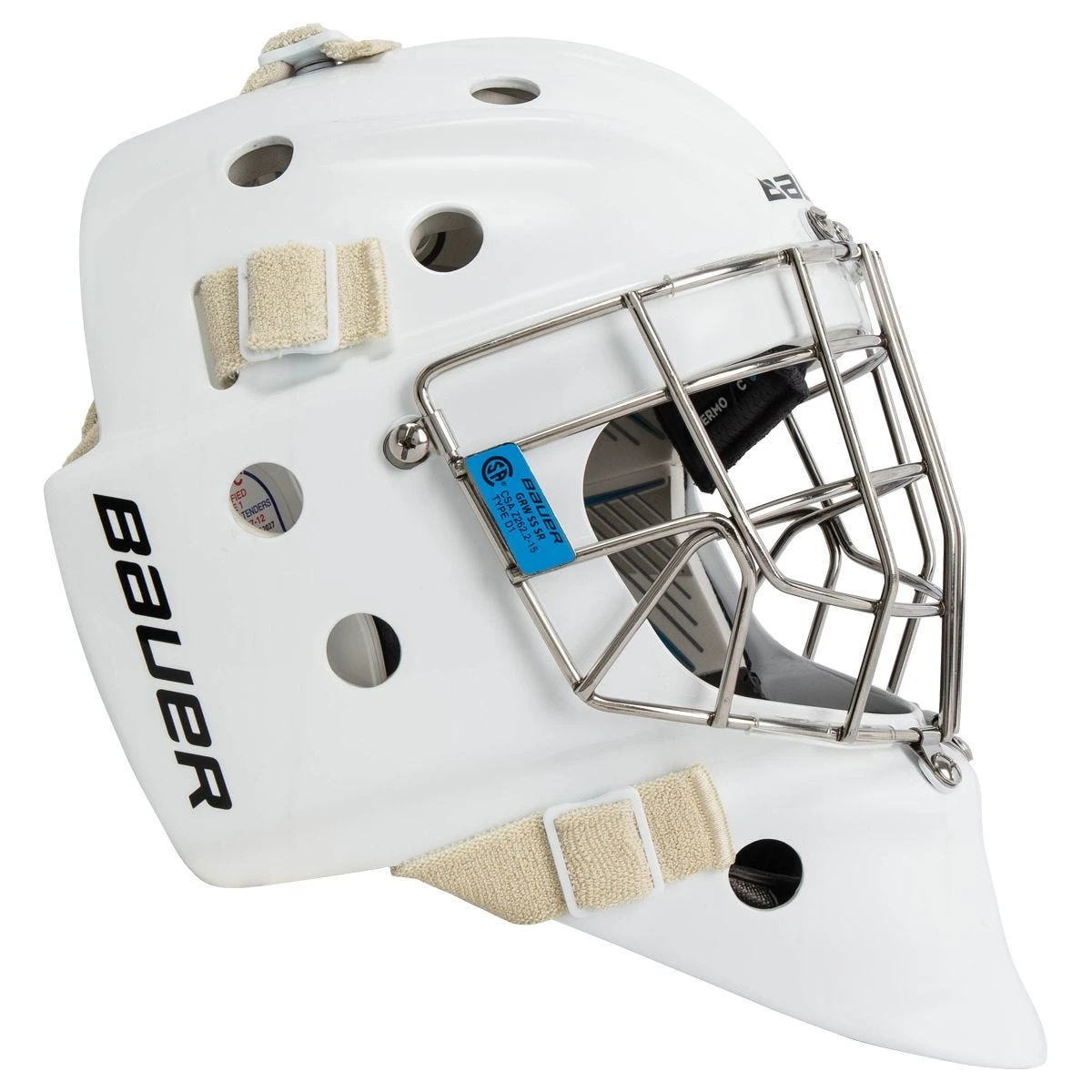 Bauer 950 Senior Certified Straight Bar Goalie Mask 2 Bauer 950 Senior Certified Straight Bar Goalie Mask - Image 2