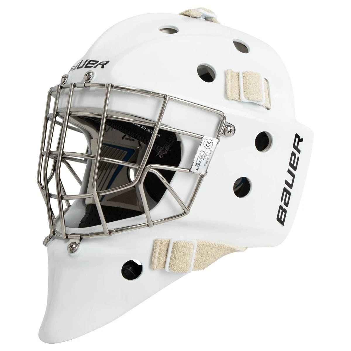 Bauer 950 Senior Certified Straight Bar Goalie Mask 1 Bauer 950 Senior Certified Straight Bar Goalie Mask