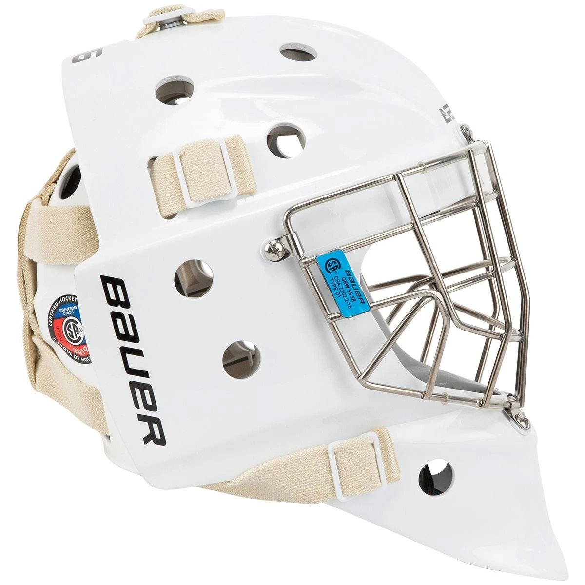 Bauer 960 Senior Certified Straight Bar Goalie Mask 2 Bauer 960 Senior Certified Straight Bar Goalie Mask - Image 2