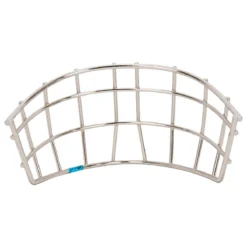 CCM Carbon Steel Youth Straight Bar Cage - Chrome -Bauer Shop ccm goalie accessories carbon steel straight goalie cage yth chrome inset4