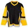 Stadium Youth Hockey Jersey - Black/Gold/Gray