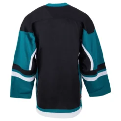 Stadium Adult Hockey Jersey - Black/Teal/White 4 Stadium Adult Hockey Jersey - Black/Teal/White -Bauer Shop firstar hockey jersey stadium blk teal wht inset4