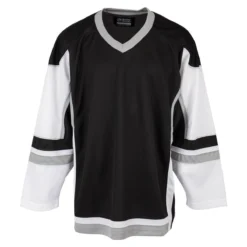 Stadium Youth Hockey Jersey - Black/White/Gray