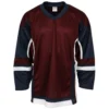 Stadium Youth Hockey Jersey - Maroon/Navy/White