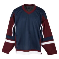 Stadium Youth Hockey Jersey - Navy/Maroon/White
