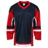 Stadium Youth Hockey Jersey - Navy/Red/White
