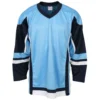 Stadium Adult Hockey Jersey - Powder Blue/Navy/White