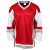 Stadium Adult Hockey Jersey - Red/White/Gray