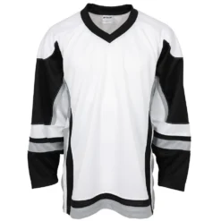 Stadium Adult Hockey Jersey - White/Black/Gray