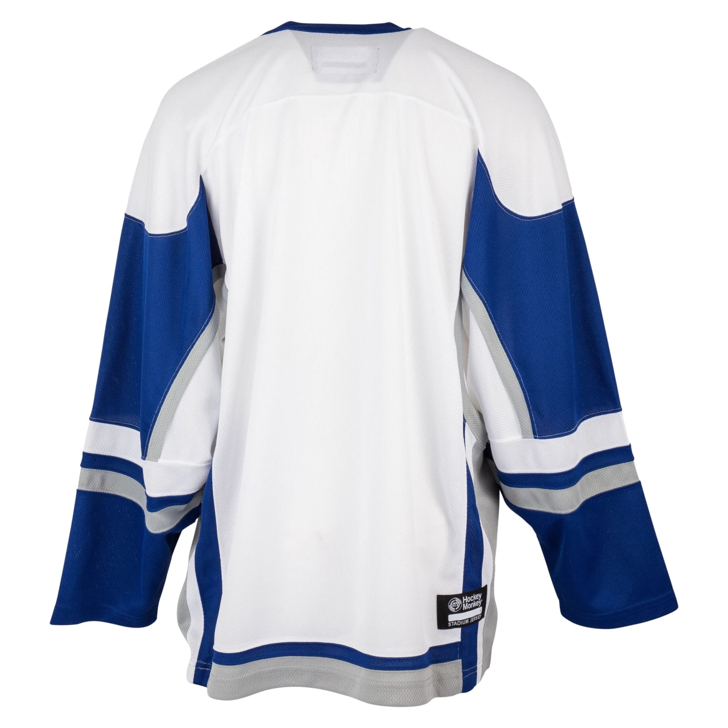 Stadium Youth Hockey Jersey - White/Royal/Gray 1 Stadium Youth Hockey Jersey - White/Royal/Gray
