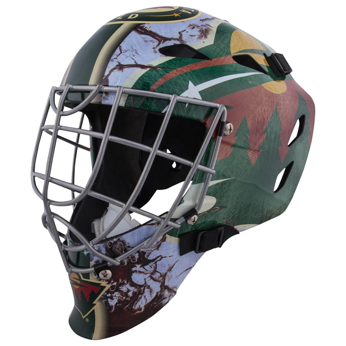 Minnesota Wild Franklin GFM 1500 Goalie Face Mask 1 Minnesota Wild Franklin GFM 1500 Goalie Face Mask