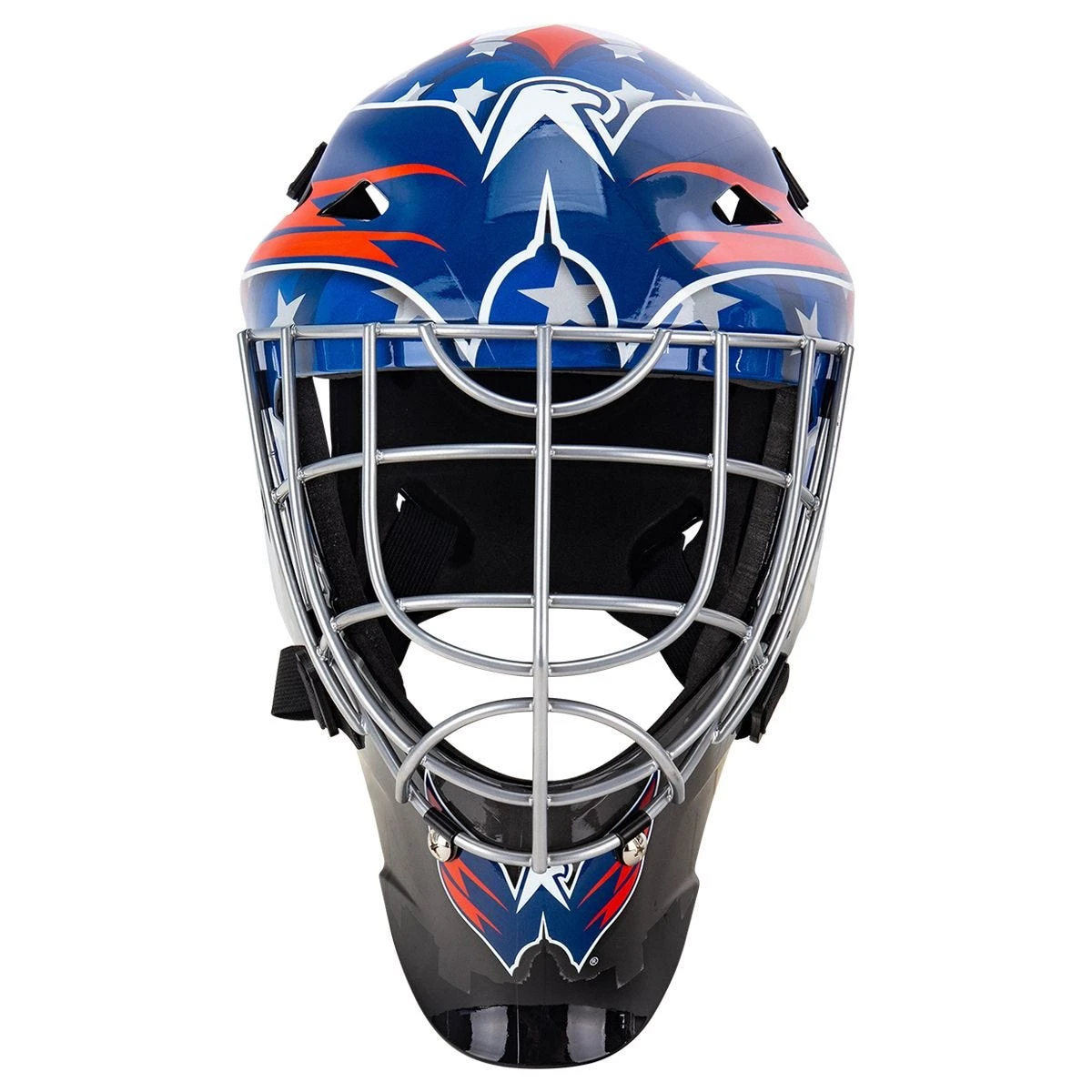Washington Capitals Franklin GFM 1500 Goalie Face Mask 6 Washington Capitals Franklin GFM 1500 Goalie Face Mask - Image 6