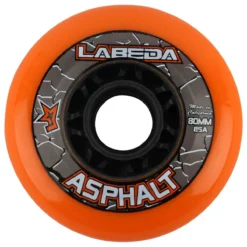 Labeda Asphalt Hard 85A Roller Hockey Wheel - Orange - 4 Pack -Bauer Shop labeda roller hockey wheel asphalt orange 4 pack inset2