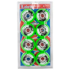 Labeda Shooter 83A Roller Hockey Wheel - Green - 8 Pack