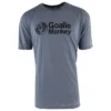 Monkey Sport By Pepper Foster - GoalieMonkey Logo Adult Short Sleeve Tee Shirt (Denim)