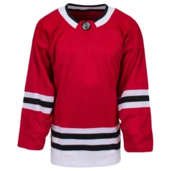 Chicago Blackhawks MonkeySports Uncrested Junior Hockey Jersey -Bauer Shop monkeysports hockey jersey uncrested chicago blackhawks jr inset6