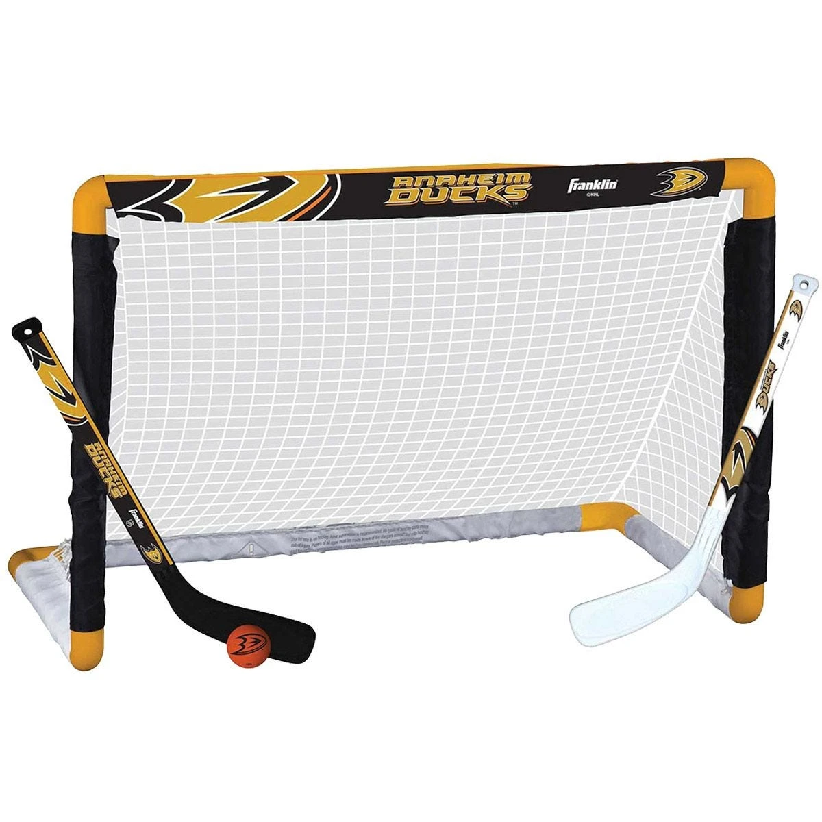 Anaheim Ducks Franklin NHL Mini Hockey Goal Set 5 Anaheim Ducks Franklin NHL Mini Hockey Goal Set - Image 5