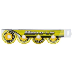 Mission Hi-Lo Street Outdoor Hard 82A Roller Hockey Wheel - Yellow - 4 Pack -Bauer Shop ms1458843 1 4
