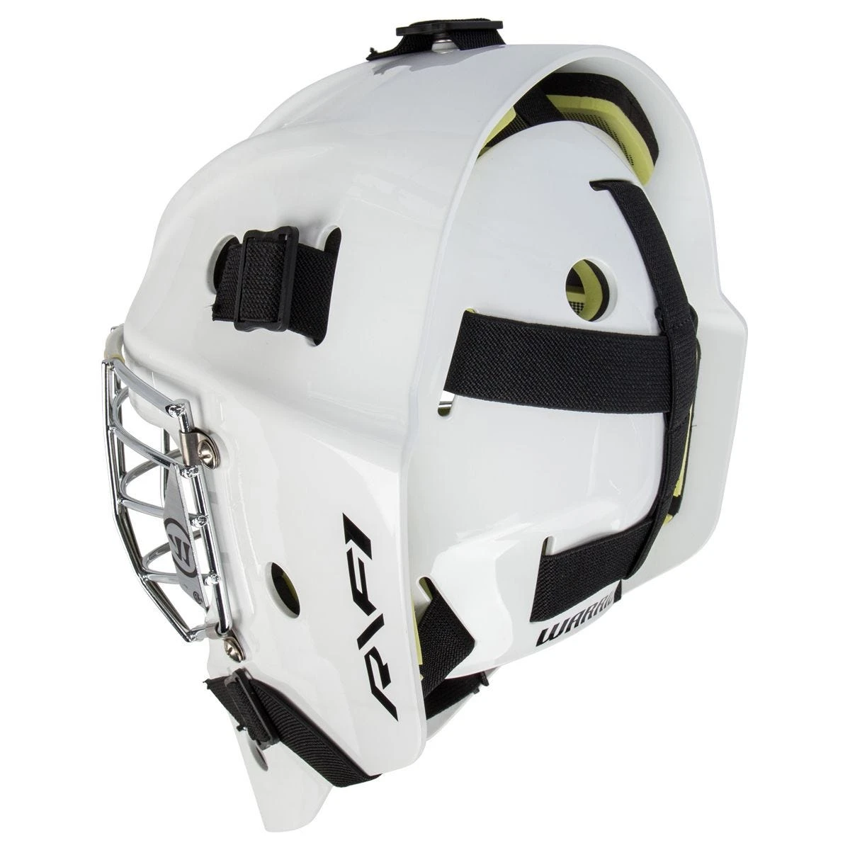 Warrior Ritual R/F1 Senior Certified Straight Bar Goalie Mask 4 Warrior Ritual R/F1 Senior Certified Straight Bar Goalie Mask - Image 4